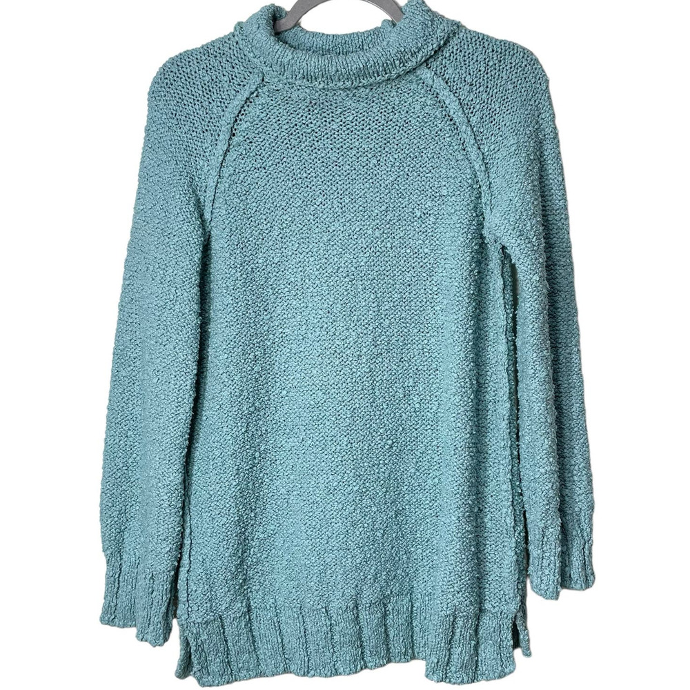 Moth by Anthropologie Cowl Neck Sweater in Light Teal